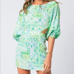 Boutique Mini Dress Side Cut Outs